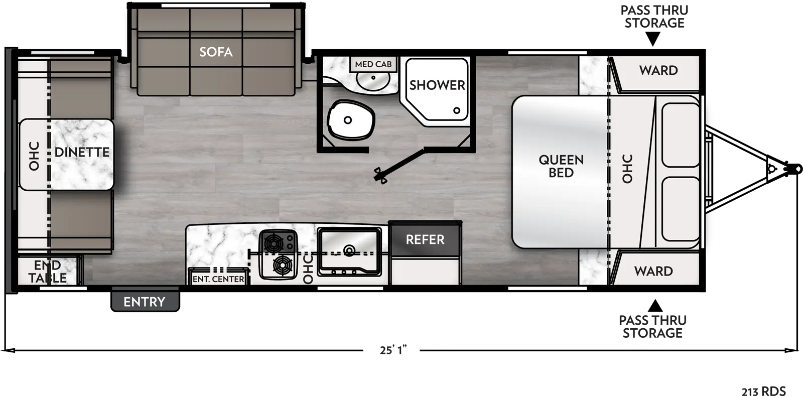 Apex Nano 213RDS Floorplan